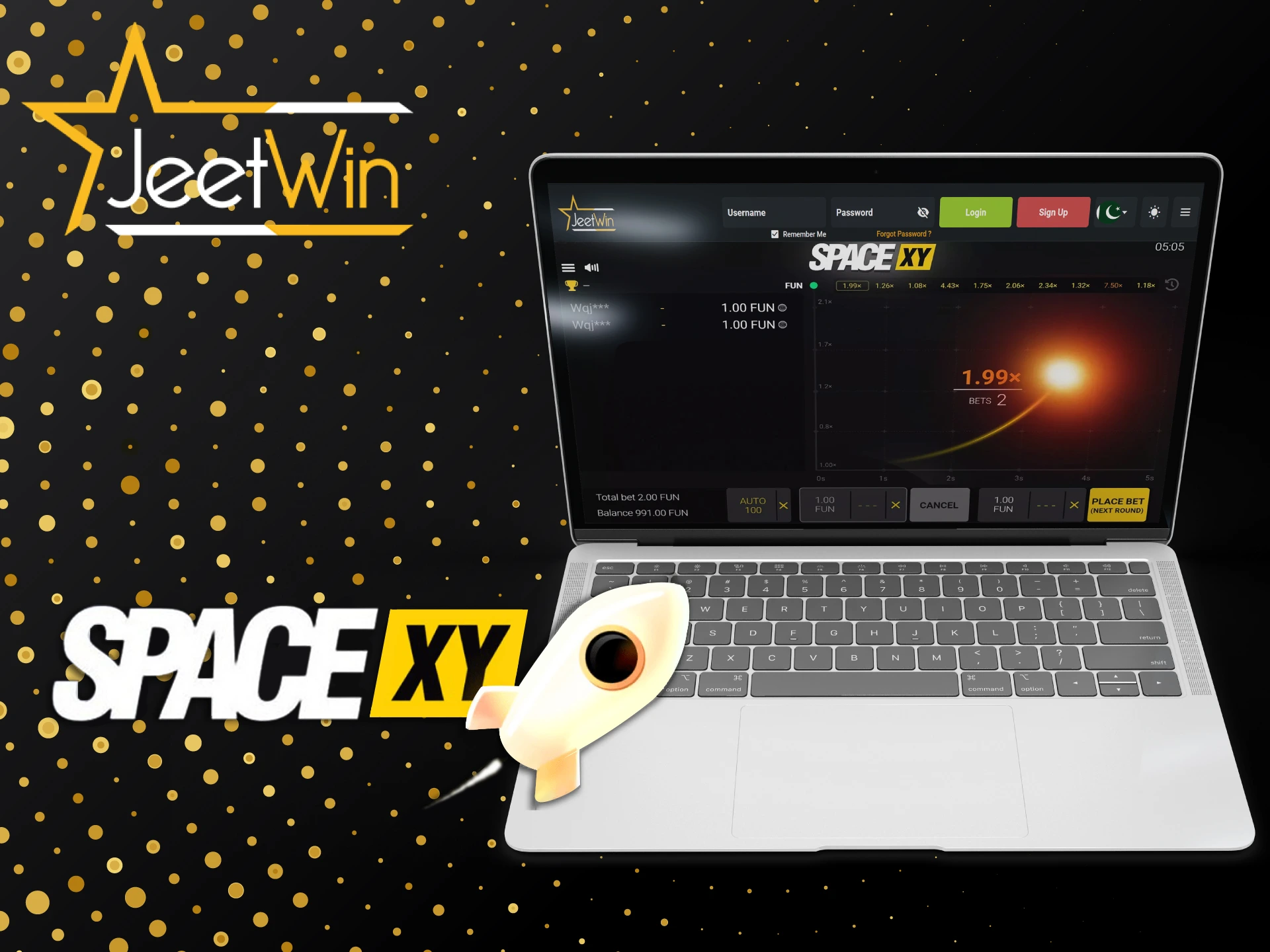 JeetWin میں Space XY کے ساتھ خلائی مہم جوئی کا آغاز کریں۔