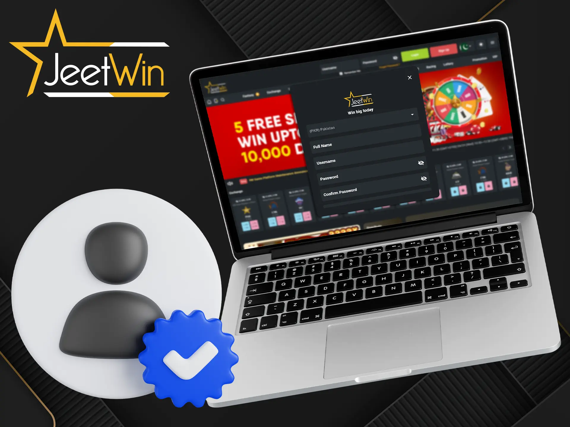 رجسٹر کریں اور JeetWin خدمات تک مکمل رسائی حاصل کریں۔