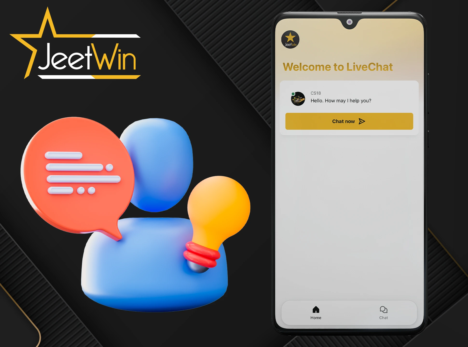 JeetWin کسٹمر سروس ہمیشہ مدد کے لیے تیار رہتی ہے۔